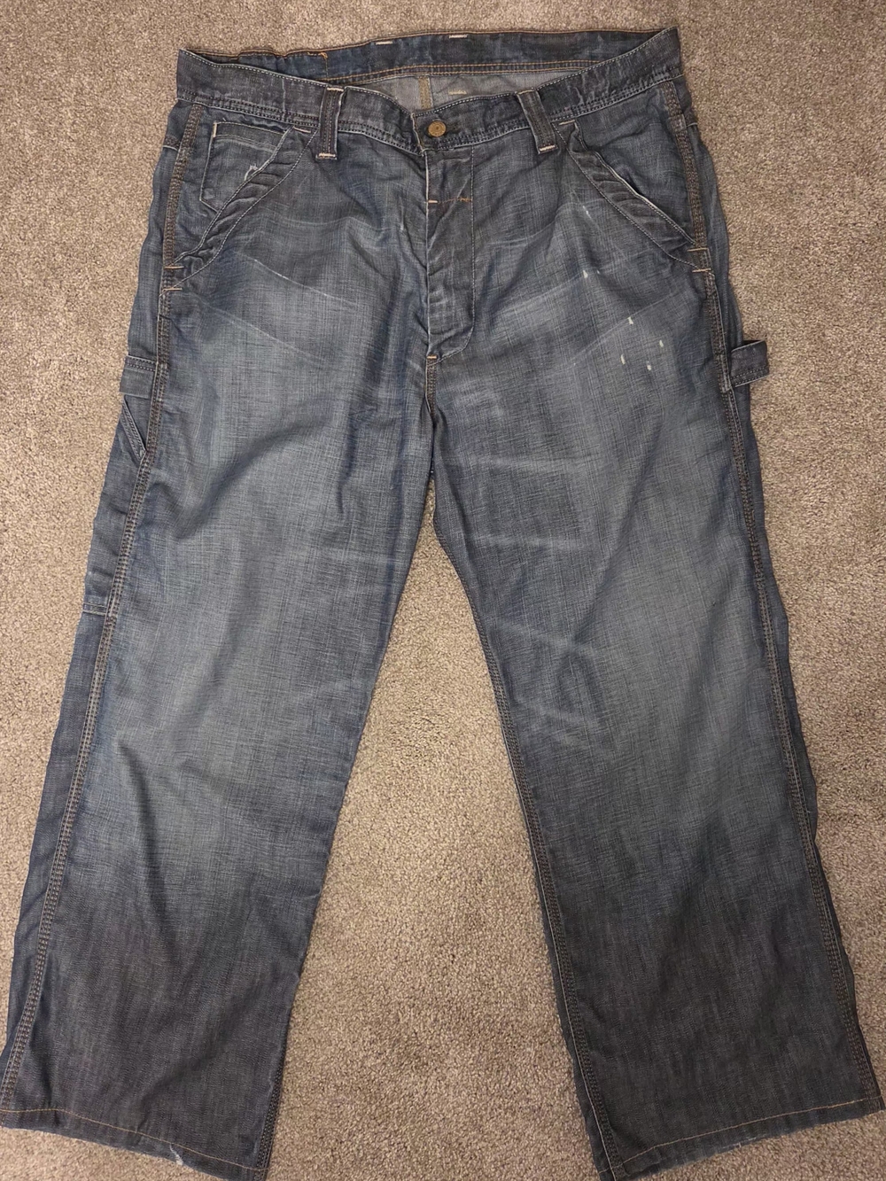 Vtg Polo Jeans Co Ralph Lauren Wyatt Carpenter Jeans 36x30 (Measures 39x29.5)